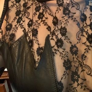 Leather and Lace Vintage dress
